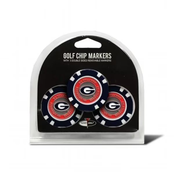 TEAM GOLF 21188 University of Georgia Golf Chip - Pack of 3, Team Golf, Mfr#: 21188